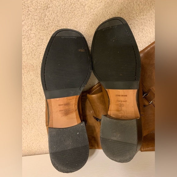 Miu Miu - Brown Leather Vero Cuoio Boots US 8 | IT 38 - Picture 5 of 6